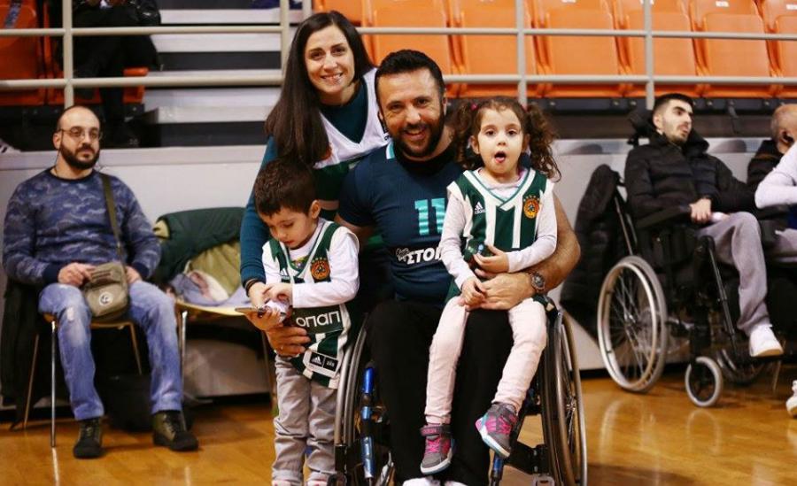 «Πράσινος» ο Χριστόφορος και στο μπάσκετ με αμαξίδιο!
