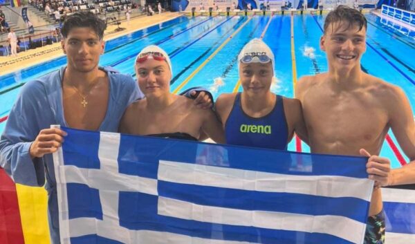 Πανελλήνιο ρεκόρ η 4×100 mixed ελεύθερο με Γκογκόση