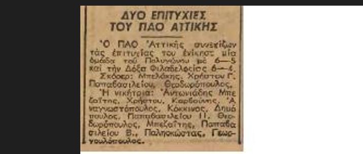 Παναθηναϊκός και ΠΑΟ Αττικής