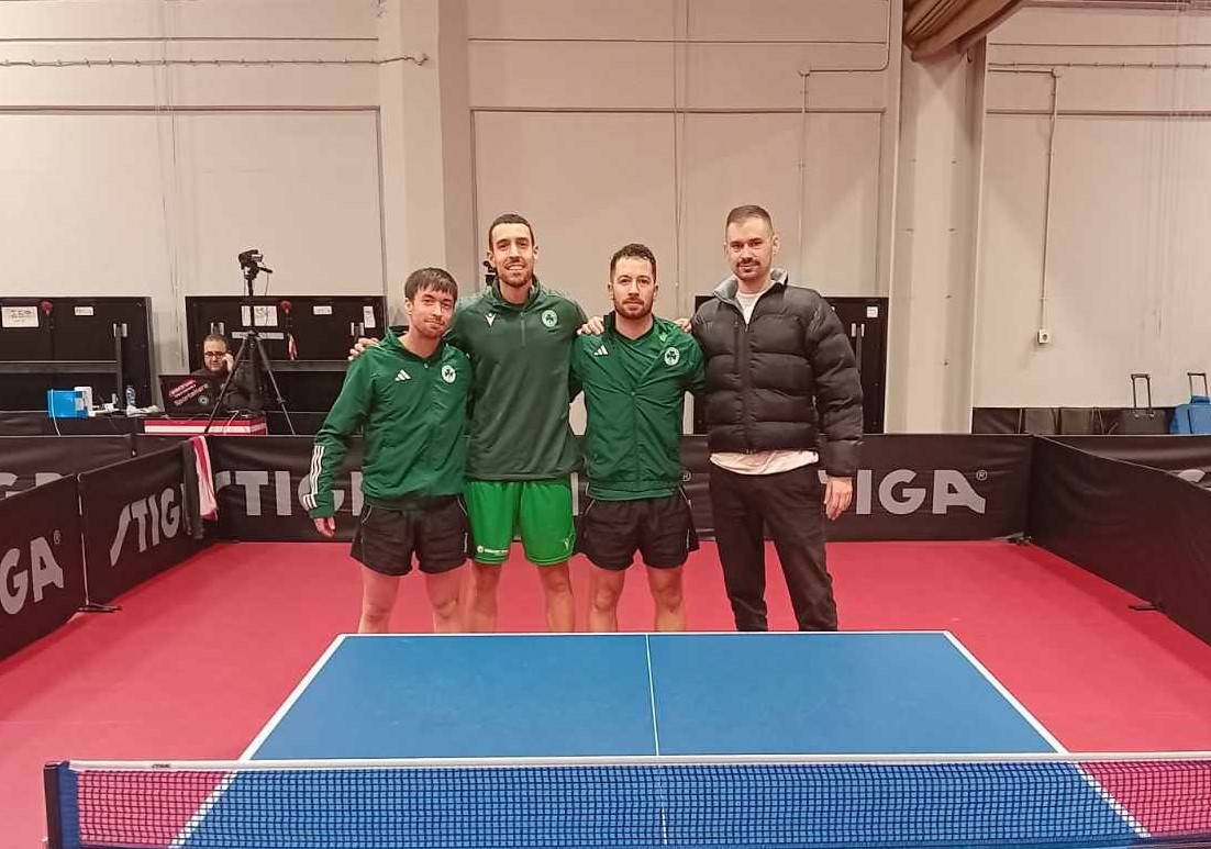 Δύο στα δύο για τους άντρες του πινγκ πονγκ