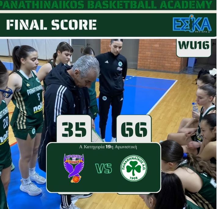 Οι «πράσινοι» αγώνες των ακαδημιών μπάσκετ