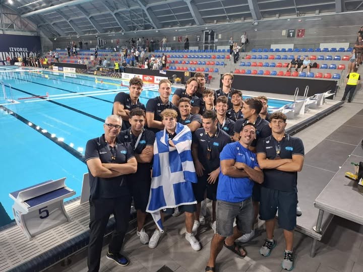 Χάλκινος ο Μαραγκουδάκης με την Εθνική πόλο Κ18