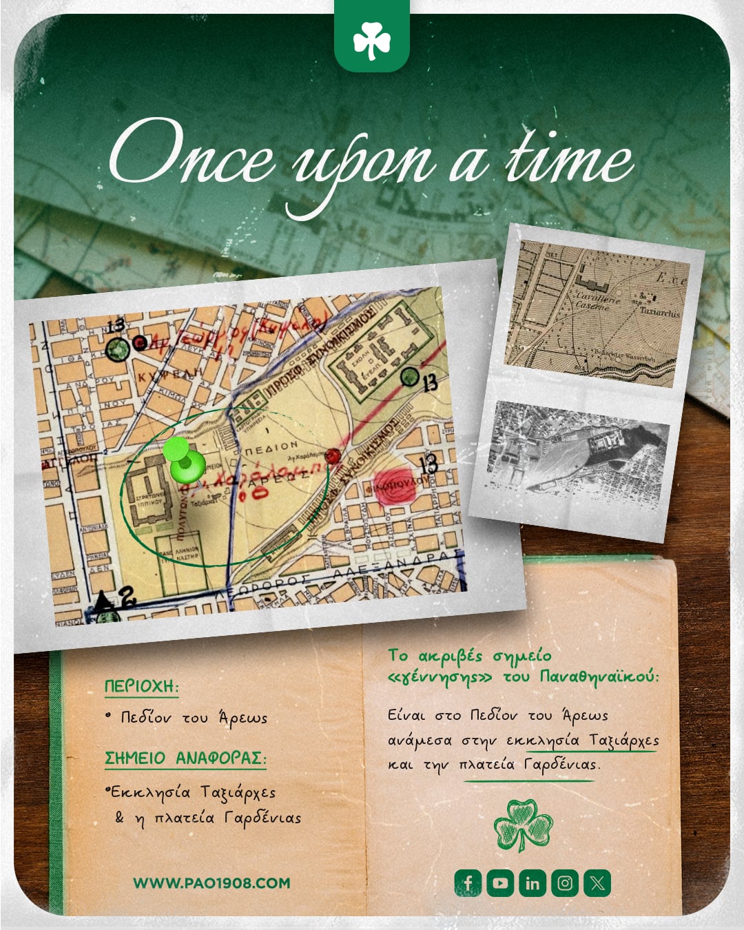 Το ακριβές σημείο που «γεννήθηκε» ο Παναθηναϊκός!