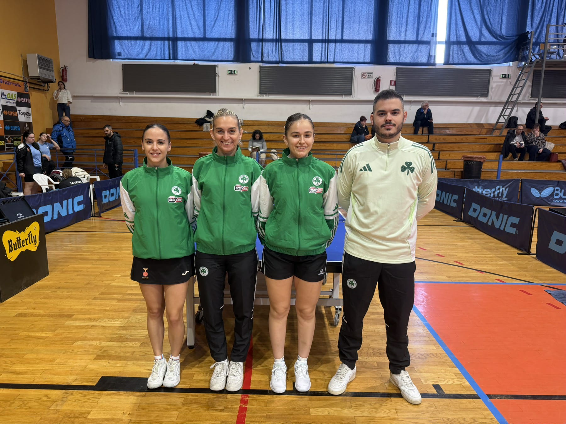 «Πράσινη» νίκη για τις γυναίκες του πινγκ πονγκ