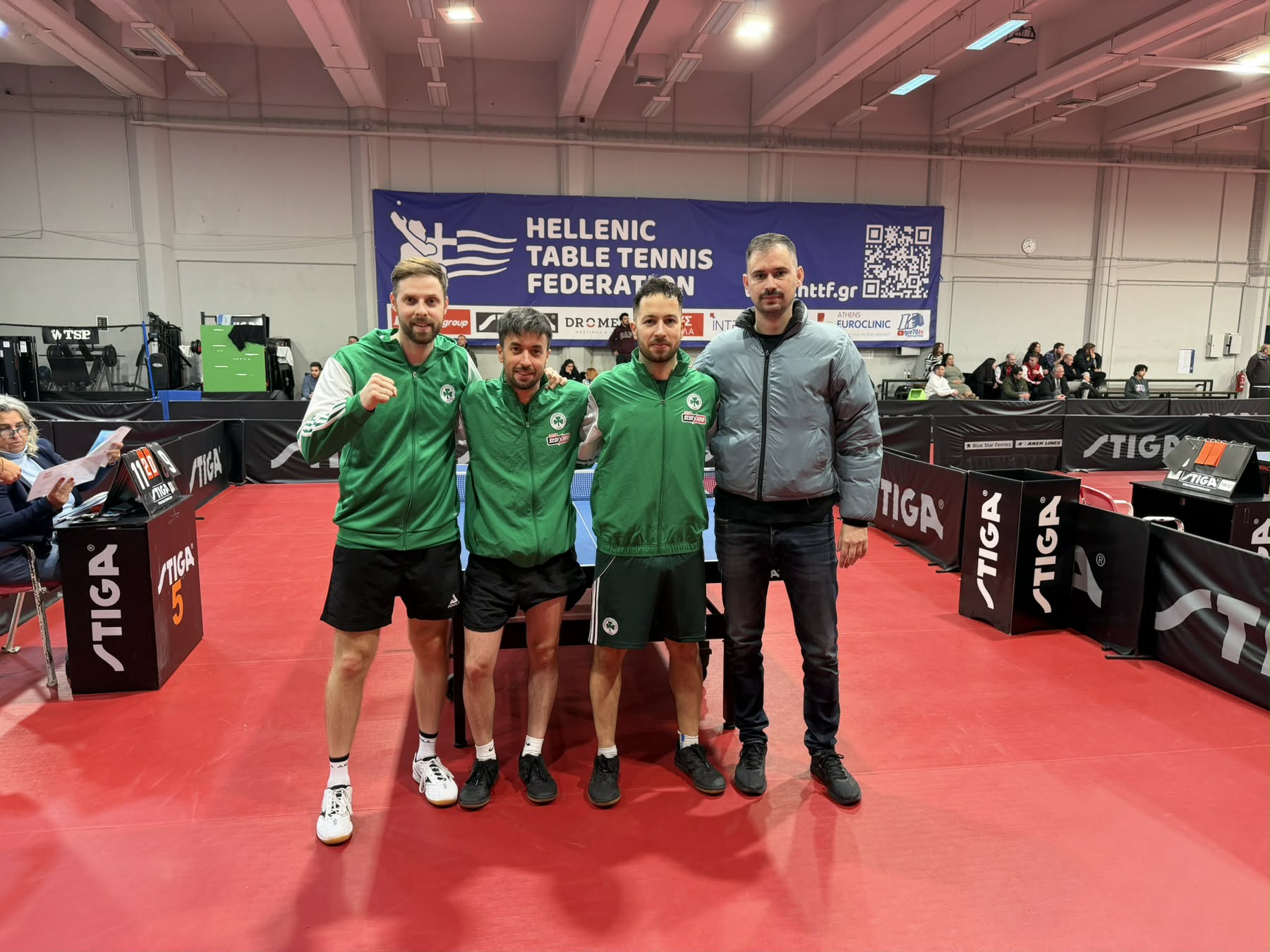 Συνεχίζουν αήττητοι οι άνδρες του πινγκ πονγκ