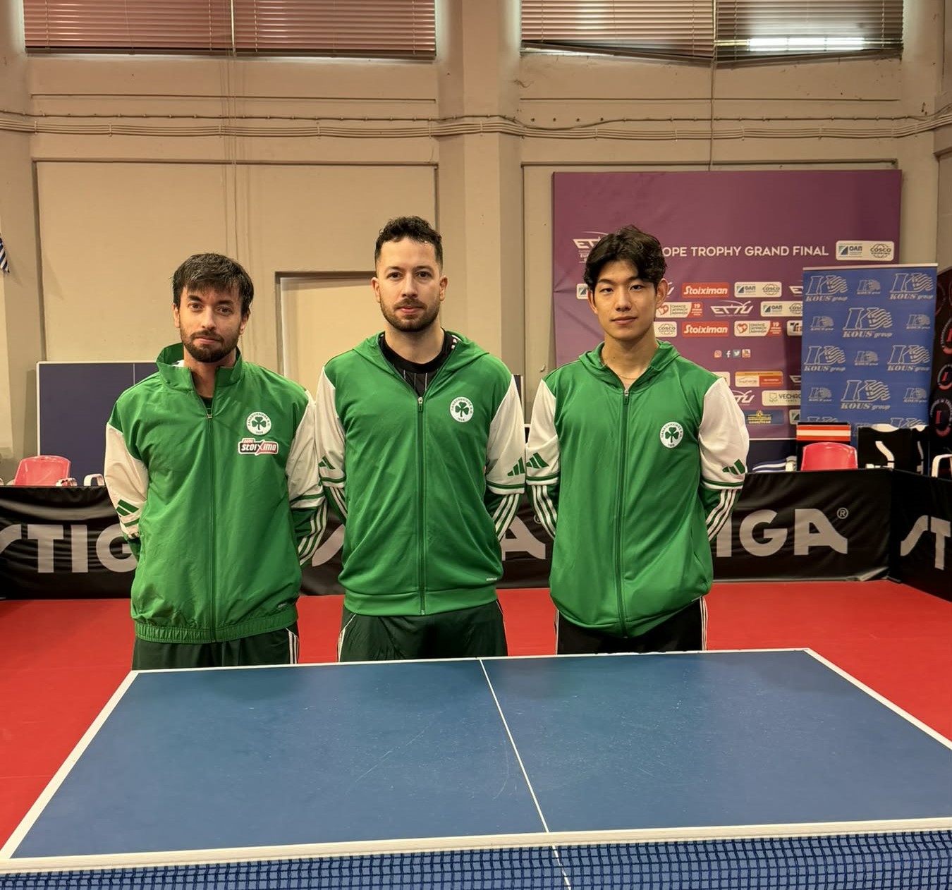 Δύο νίκες για τους άντρες του πινγκ πονγκ