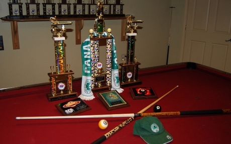 Η ομάδα μπιλιάρδου Παναθηναϊκού στα Άνω Πατήσια