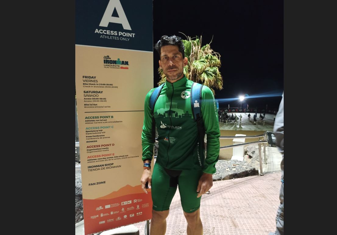 Ο Γιώργος Μούκος τερμάτισε το θρυλικό IRONMAN Lanzarote με το τριφύλλι στο στήθος